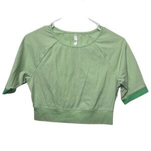 Fabletics Sage Green Crop Top - Size Large